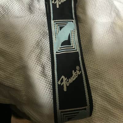 Fender Guitar Strap Monogrammed 2'' Black / Light Grey / Blue image 1