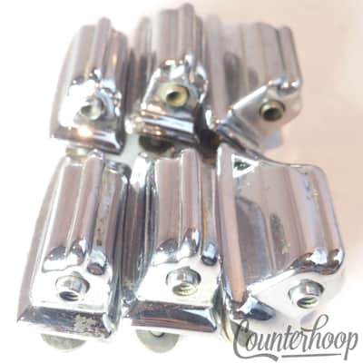Rogers 6x Beavertail Tom Drum Lugs Chrome Powertone/Holiday 1st-Gen Cleveland 60 image 1