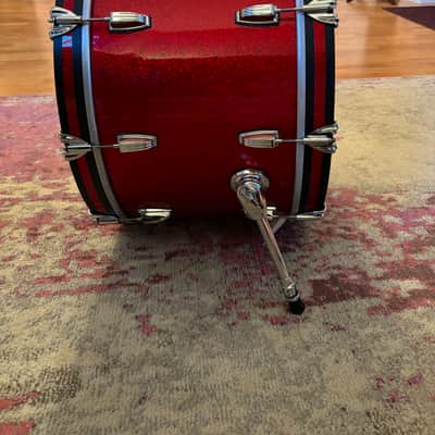 Ludwig LB844 Classic Maple 14x24" Bass Drum 1998 - Present - Red Sparkle image 4
