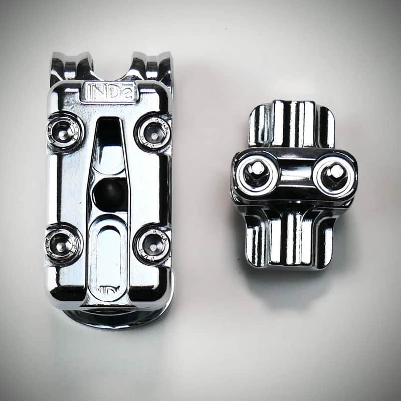 INDe BR2 Suspension Bracket with RST Quick Release; Chrome 1-2" Hole to Hole spacing image 1