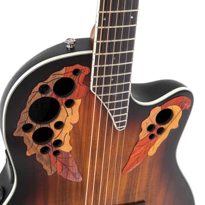Ovation Celebrity Elite CE48P-KOAB Super Shallow Acoustic-Electric Guitar - Koa Burst image 12