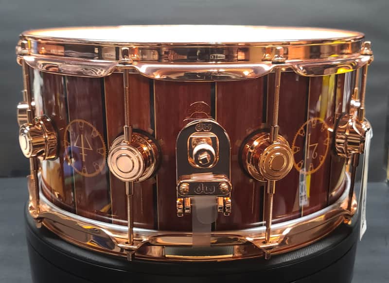 DW Neil Peart 6.5”x14” TIME MACHINE ICON Snare Drum No.198/250 BONUS TM Display Head !!! image 1