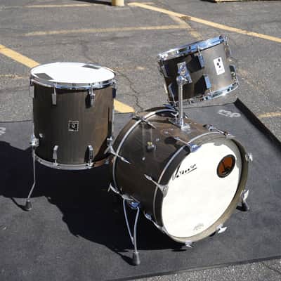 Sonor/German Phonic Series 3pc Pure Beechwood Jazz Shell Pack - Ebony Oil Finish | 60's/70's Vintage 13", 16", 20" image 2