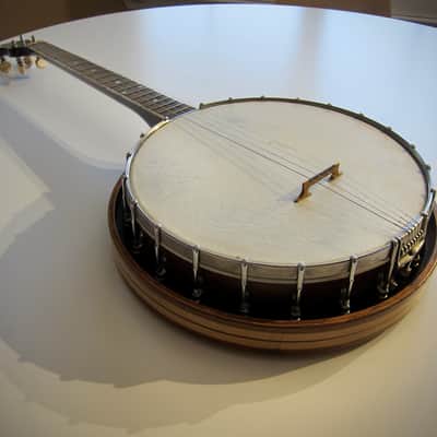 Gibson Tenor Banjo Model TB-1 Four String with Resonator Circa-1925-Dark Sunburst image 3