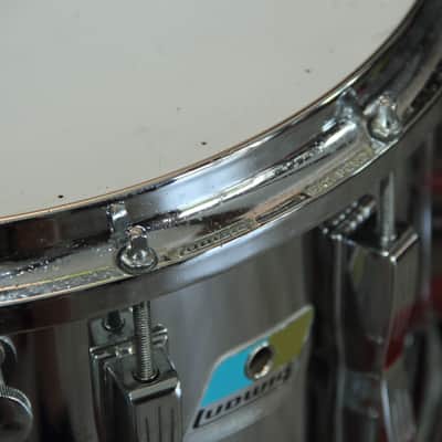 Ludwig 8x14 Coliseum Snare 1970’s  Chrome Over Maple image 5