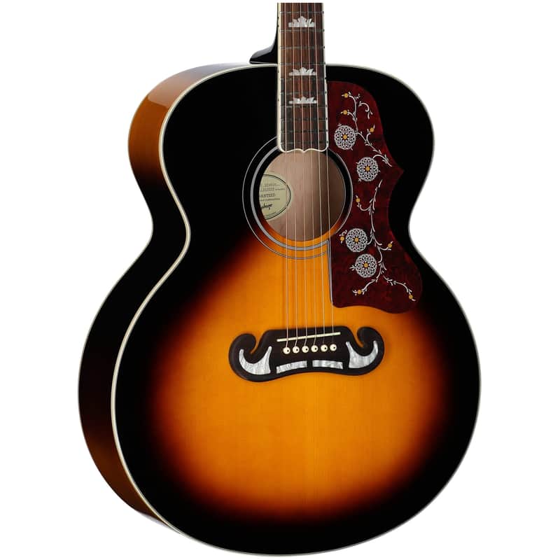 Epiphone J-200 Studio, Vintage Sunburst, with Gig Bag image 1