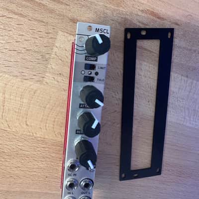 Mint WMD MSCL Compressor/limiter sidechain Eurorack W/ Solid Black matte 4hp 3u to 1u Intellijel format adapter image 2