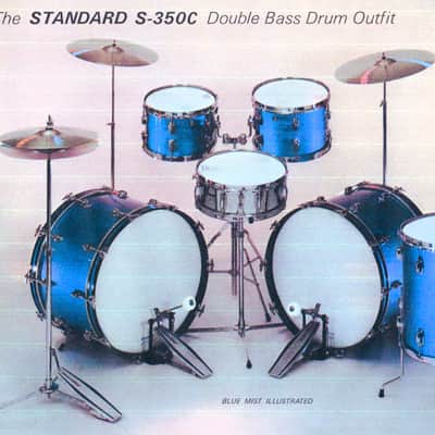 Ludwig Standard S-245 Double Tom Stand Vintage 70s - LDTS-802-STD image 25