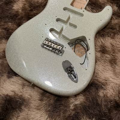2023 Fender Custom Shop ‘65 NOS Stratocaster Loaded Body - Olympic White Sparkle image 2