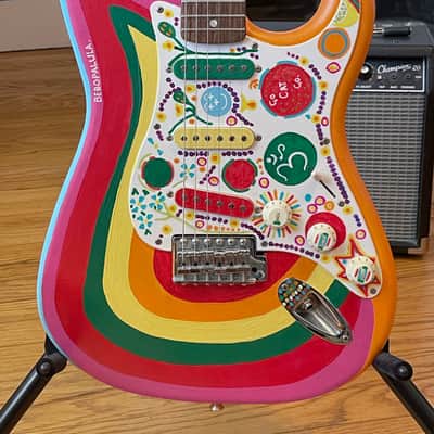Fender Squier George Harrison "Rocky" Stratocaster, custom-painted image 1