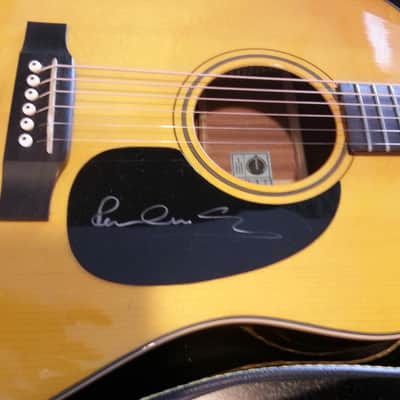 Autographed Paul McCartney signed Epiphone Inspired By 1964 Texan recent Blonde image 6