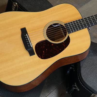 Minty! 2014 Martin D-18E Retro Dreadnought Acoustic Guitar Natural + OHSC image 3