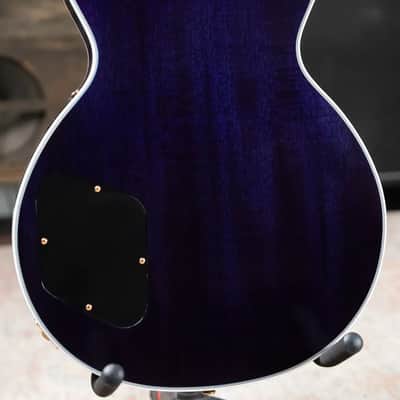 Gibson Custom Shop Les Paul Custom 5A Quilt Top Electric Guitar - Ocean Blue with Hardshell Case image 9