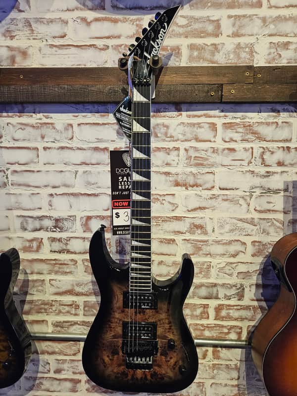 Jackson JS Series Dinky JS32 Dkap - Transparent black burst image 1