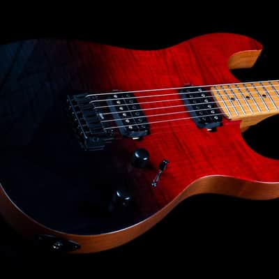 Jet JS-1000 Vulcano 1000 Series Mahogany Solid Flamed Maple Top Body Canadian Roasted Maple Neck 6-String Electric Guitar image 5