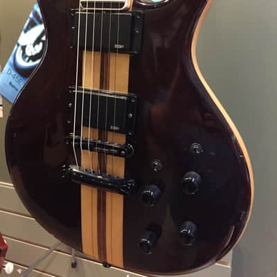 Vintage 1980's Japanese Anea Powerformer Series Electric Guitar Walnut Finish image 4