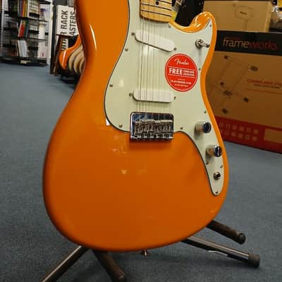 Fender Duo-Sonic Electric Guitar - Orange image 7