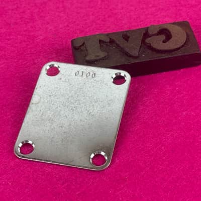GVT Vintage Hysteric Guitar Parts Aged Pre-CBS 50’s Serial No. vintage Style Replacement Neckplate - Aged - Aged image 2