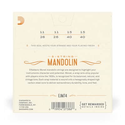 D'Addario Monel Nickel  Mandolin Strings 11-40 image 2