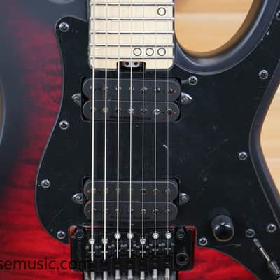 Schecter Miles Dimitri Baker-7 FR - Crimson Red Burst Satin image 5