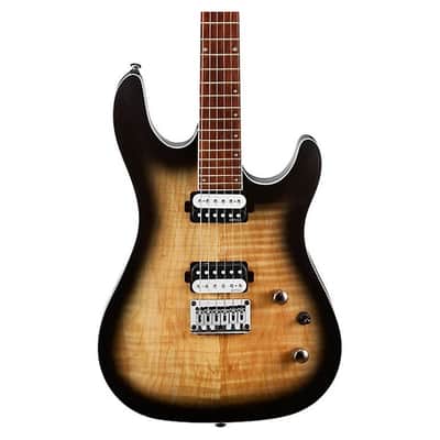 Cort KX Series KX300OPRB, Mahogany Body w/ Spalted Maple Top, EMG, Open Pore Raw Burst Finish image 14