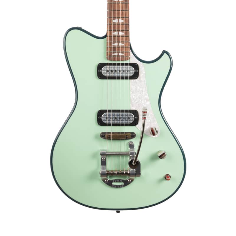 Used Powers Electric A-Type Two Tone FF42 Camtail - Mint and Fjord Green image 1
