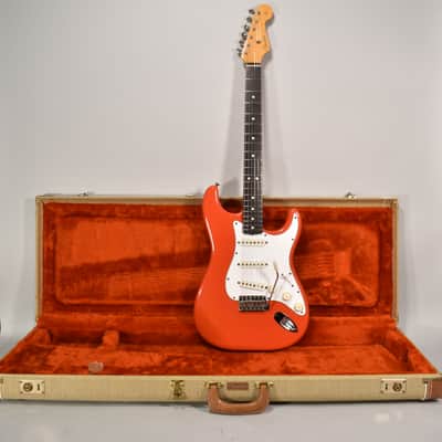 1982 Fender American Vintage Stratocaster '62 Reissue Fiesta Red Electric Guitar w/OHSC image 1