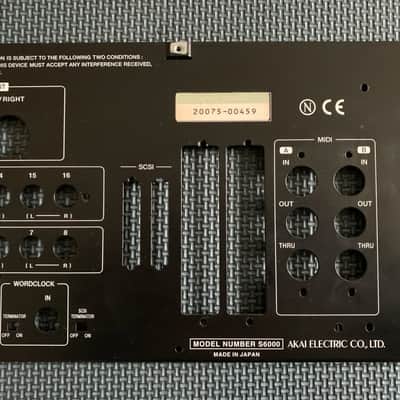 Akai S6000 Sampler Rear Panel image 6