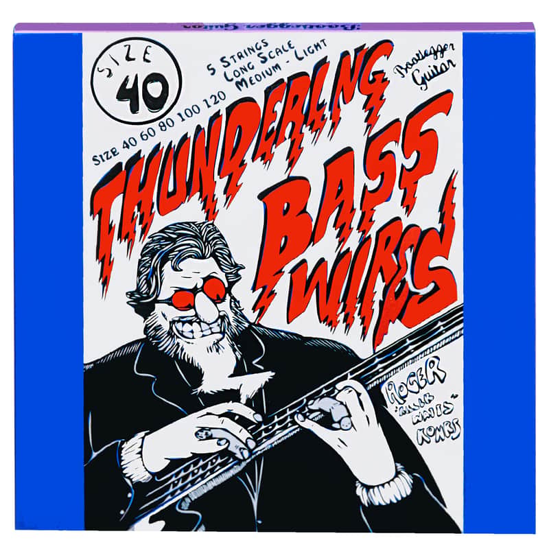 Bootlegger Guitar Roger Kohrs Thundering   Wires Bass Strings 5 String Set Medium Light Long Scale image 1