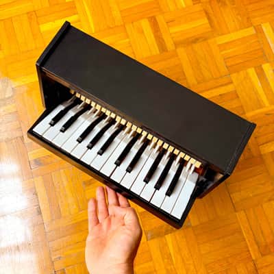 Mysterious Antique Wooden 25-Keys Upright Real Toy Piano probably made in France in 1950s! Read the full ad! image 2