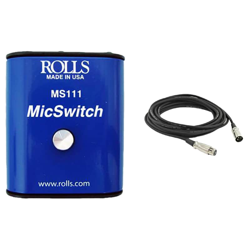 Rolls MS111 Mic Mute Switch with XLR Cable image 1