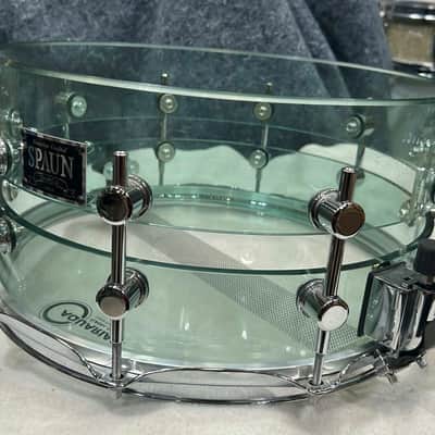 Spaun 7X14" Slotted Acrylic Snare Drum (314-1174) 2000's - Coke Bottle image 16
