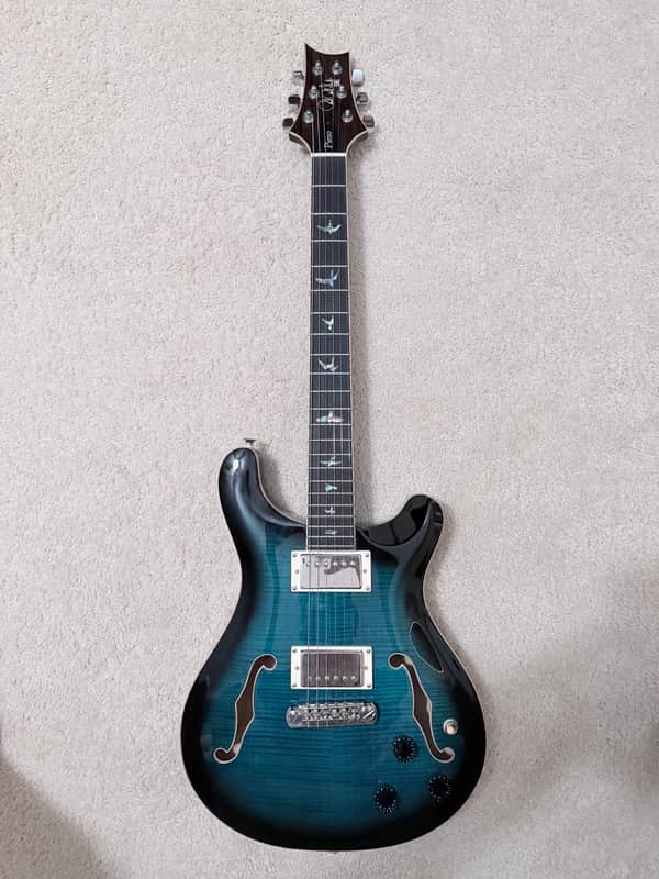 PRS SE Hollowbody II Piezo 2021 - Peacock Blue image 1