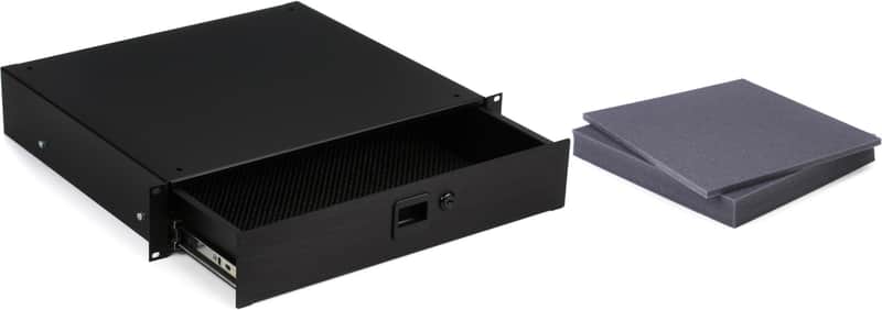 Middle Atlantic Products D2-LK - 2 Rack Spaces  Bundle with Middle Atlantic Products Customizable Foam Inserts - 2 Space Drawer image 1