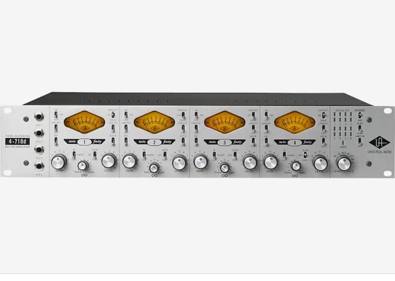 Universal Audio 4-710d | 4-Channel Tube / Solid-state Microphone Preamp. New with Full Warranty! image 1