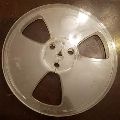 Ampex 7" R2R Take-up Supply Classic Reel Empty 1950s Clear Plastic image 5