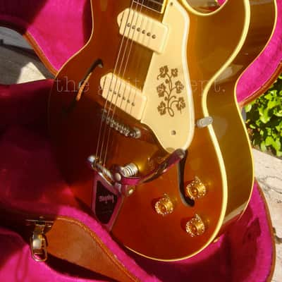 ♚SUBLIME♚ Vintage 1991 GIBSON ES-295 Hollowbody ♚ ALL GOLD ! ♚ P90's !♚ BIGSBY ♚175*335 image 14