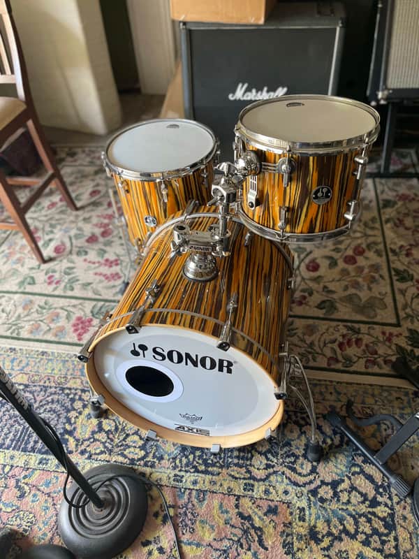 Sonor Delite 2010s - Tiger Stripe Vintage Maple 20, 14, 12 image 1