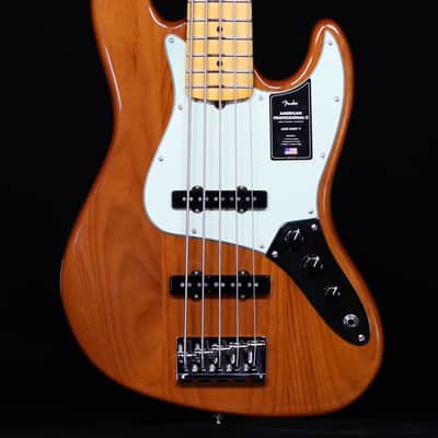 Fender American Professional II Jazz Bass V, Maple FB, Roasted Pine image 1