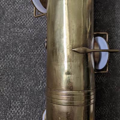 Buffet Crampon Cie Evette & Schaeffer 1927 - Vintage Lacquer Bari Sax Paris France Baritone Saxophone image 12