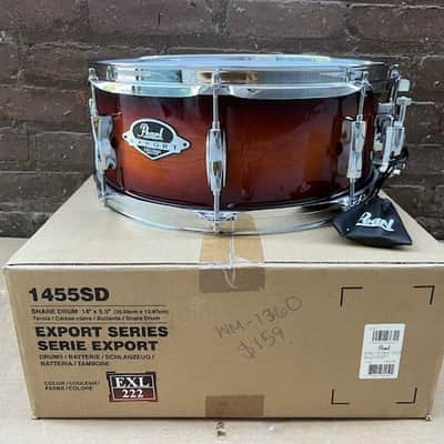 Pearl Export Series 14"x5.5" Snare Drum - Gloss Tabacco Burst image 1