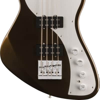 Fender American Ultra II Meteora Bass, Ebony Fingerboard, Texas Tea image 3