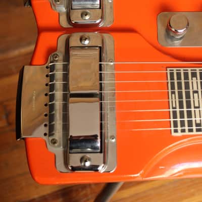 Rickenbacker DW-16 8-String Double-Neck Console Steel Guitar 1964 - Orange Refin image 6