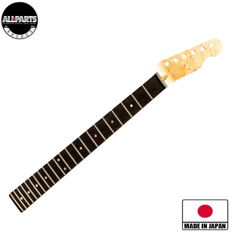 Allparts Select Birds Eye Maple w/ Ebony Board "ULTRA-MOD" Replacement Neck for Tele - Licensed by Fender