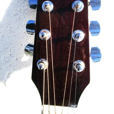 Washburn D-12 CE/N Dreadnought Guitar, 1990, Korea, Cutaway Electric image 2