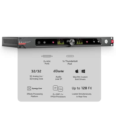 Antelope Audio - Galaxy 32 Synergy Core | 32-CHANNEL AUDIO INTERFACE WITH DANTE, HDX AND THUNDERBOLT 3 image 2