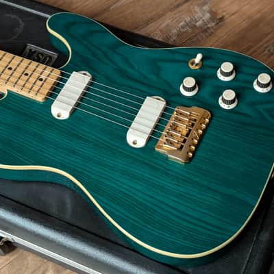 1983 Fender Telecaster Elite Gold Electric Guitar Trans Emerald Green Excellent Player! image 1