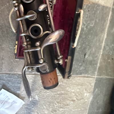 Noblet brand wood Oboe with case and reed. Made In France image 7