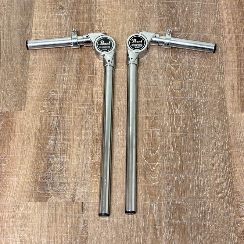 Pearl Drum TH-98 Uni-lock Tom Arms - Set of 2 - 1990s - Chrome image 1