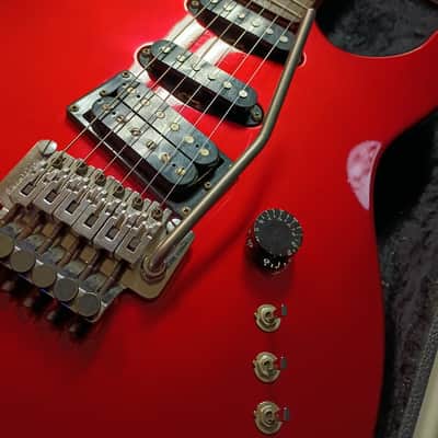 Kramer focus 6000 guitar Cherry Red 1986 Seymour Duncan pick ups Floyd Rose Tremolo image 1